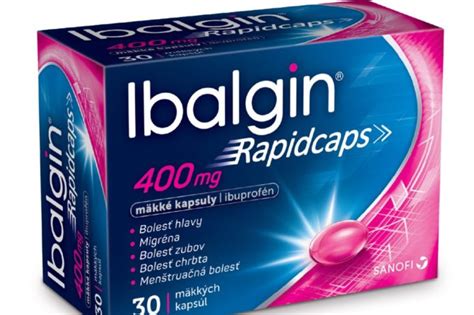 Ibalgin Rapidcaps 400 mg 30 cps Mediklin Banská Bystrica