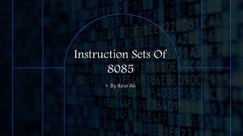 SOLUTION Instruction Sets Of 8085 Microprocessor Data Transfer