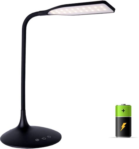 Lampa Lampka Biurkowa Led Lampa Na Biurko Z Akumulatorem Czarna