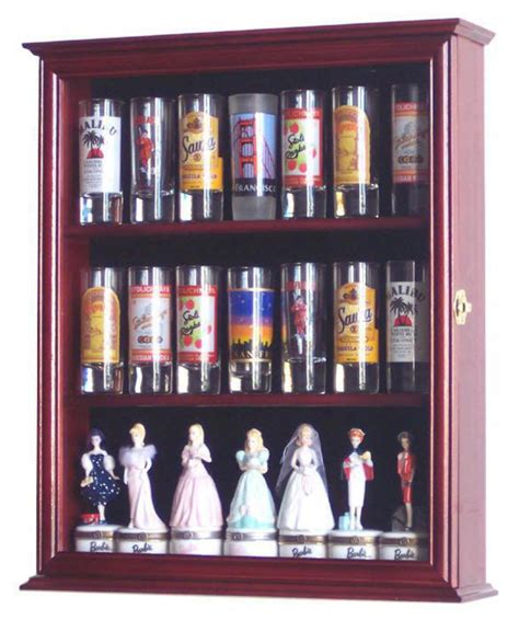 Tall Shot Glass Shooter Display Case Cabinet