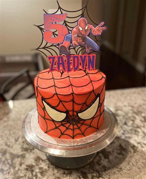 Personalized Cake Topper Spider Man Inspired Cake Topper Spider Man Birthday Party Spider Man