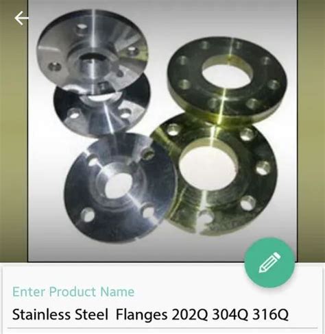 ASTM A105 Ss 304 Flange For Industrial Size 1 5 Inch At Rs 50 Piece