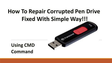 How To Repair Corrupted Pen Drive Fixed With Simple Way Youtube