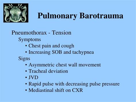 Pulmonary barotrauma treatment - mumucamping