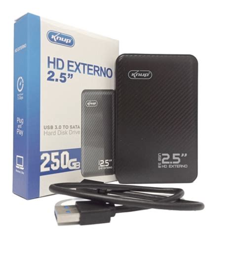 Hd Externo Portatil Gb Cabo Usb Knup Kp Hd