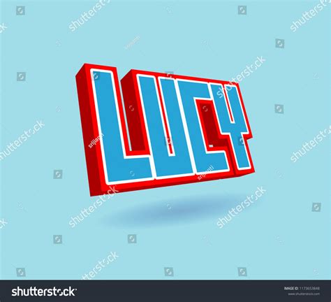 Lucy Popular Nick Names Around World Stock Illustration 1173653848