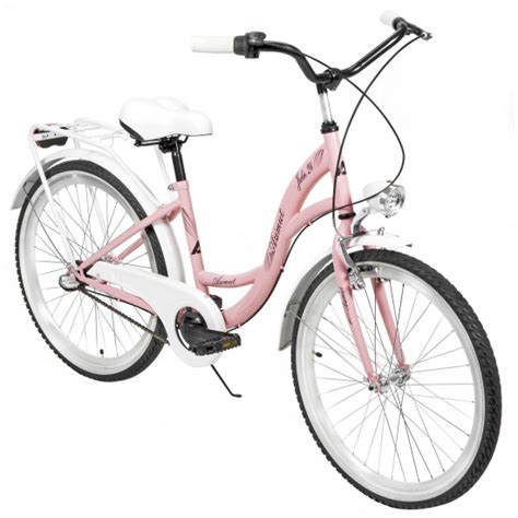 Dviratis AZIMUT Julie 24 3 Speed 2023 Pink White Bikko Lt