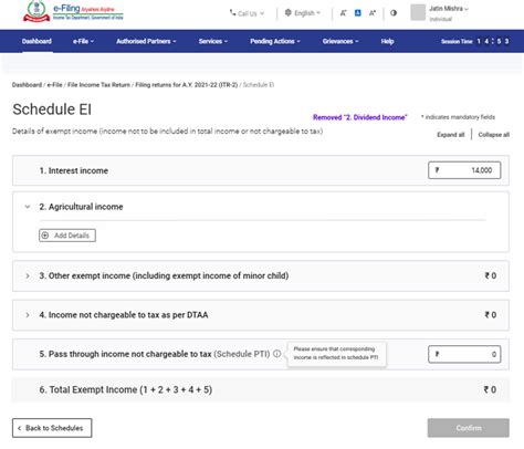 File ITR 2 Online User Manual Income Tax Department