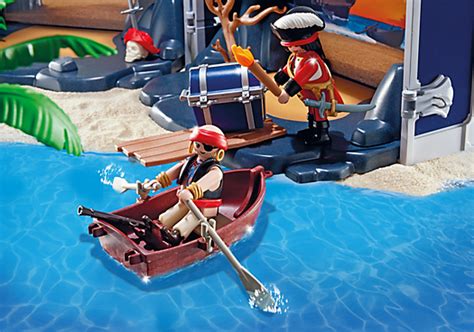 Playmobil Ile Au Tr Sor Transportable Pirates Canon Tire