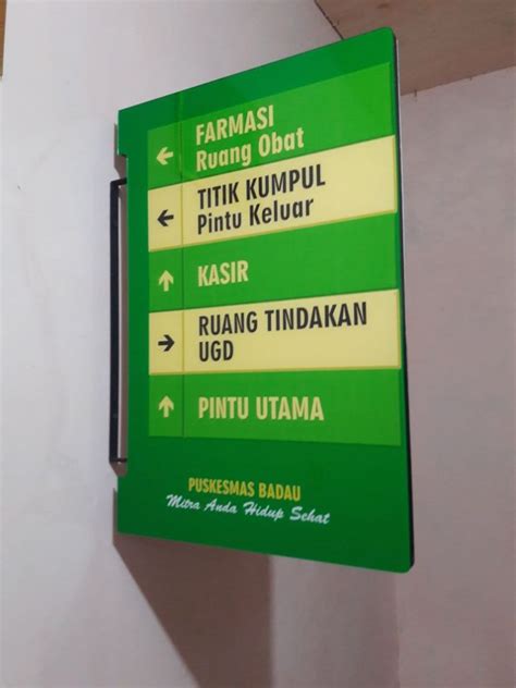 Papan Nama Ruangan Rumah Sakit Homecare