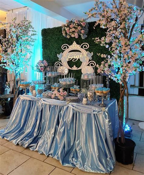 Quince Decorations Cinderella Quinceanera Themes Baby Blue