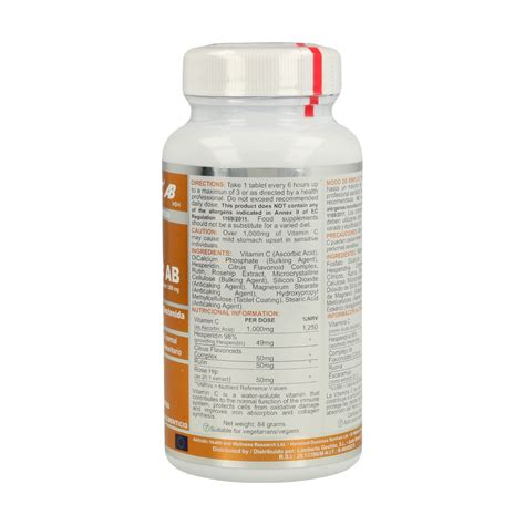 Vit C AB Complex Liberación Sostenida 60 comprimidos de 1000mg de