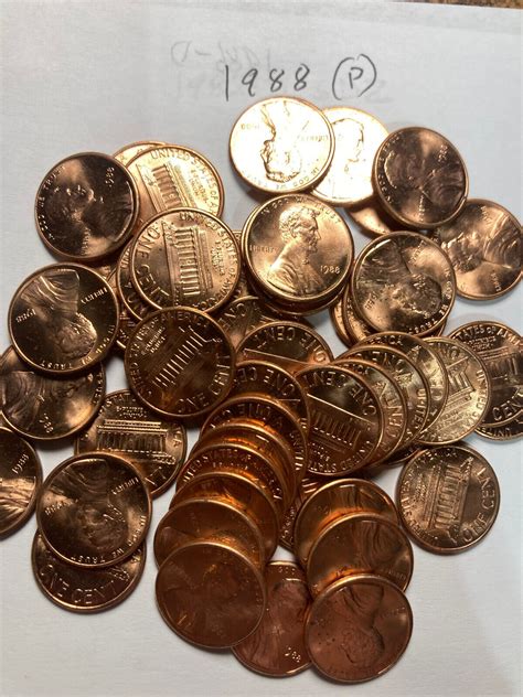 P Bu Lincoln Memorial Cent Penny Roll Coins Ebay