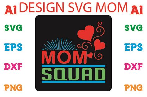 Mom Squad Graphic By Bigteam · Creative Fabrica