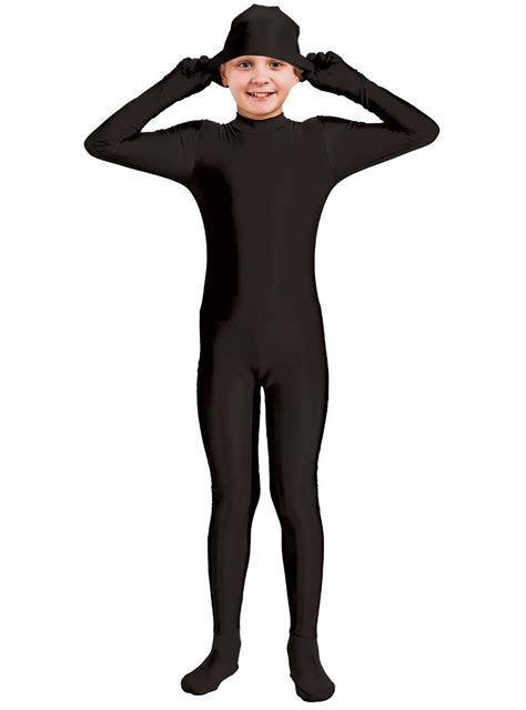 Teen Black Skin Suit Costume Black Morpshuit Costume For Teen Boys