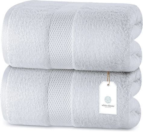 Hotel Collection Luxury Bath Sheets 35x70 2 Pack White Classic