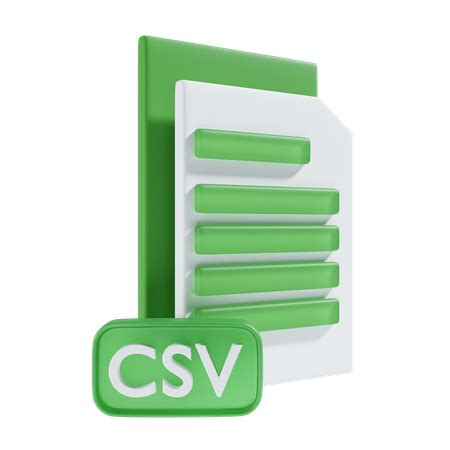 46 Csv File 3D Illustrations - Free in PNG, BLEND, FBX, glTF | IconScout
