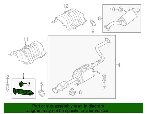 28610 B2500 Front Pipe 2014 2018 Kia Soul World Kia Parts