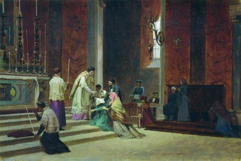 The Catholic Mass, 1869 - Fyodor Bronnikov - WikiArt.org