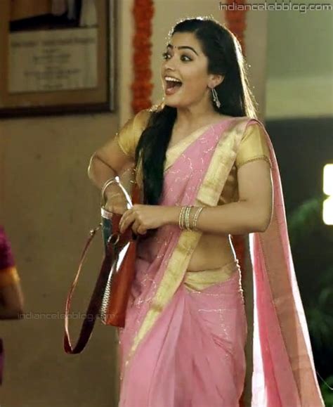 Rashmika Mandanna Telugu Actress Gg Hot Saree Midriff Hd Caps Starcelebblog
