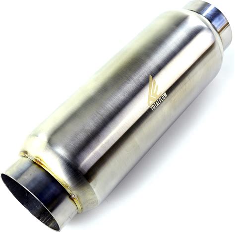 Amazon TOTALFLOW 12106 Mini Race Exhaust Muffler 304 Stainless