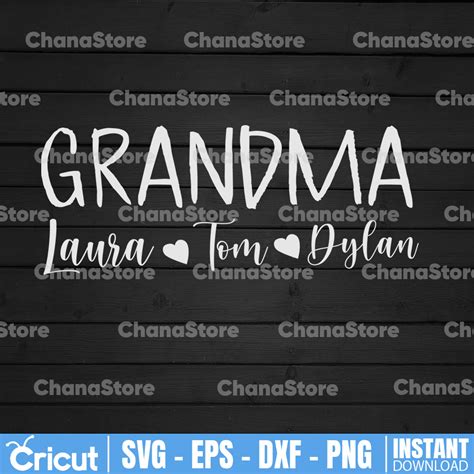 Personalized Name Grandma And Grandpa Svg Cut File Grandma Inspire