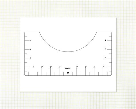 T Shirt Alignment Tool Printable Adult Shirt Centering Etsy