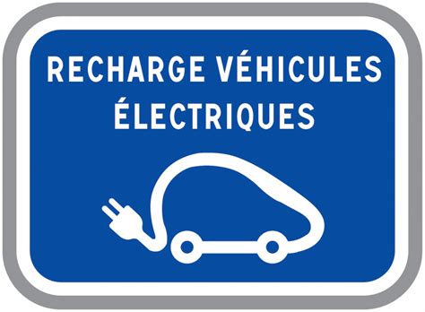 Panneau Alu Recharge V Hicule Lectrique Picto Texte Paysage Signals