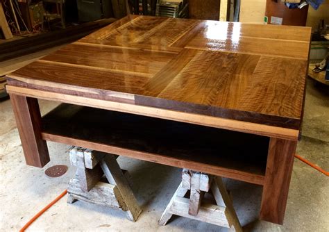 Buy Custom Modern Walnut Coffee Table, made to order from The Stockton ...