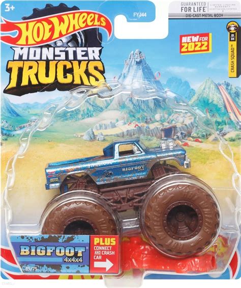 Hot Wheels Monster Trucks Bigfoot Z Wrakiem 12437113262 Oficjalne Archiwum Allegro