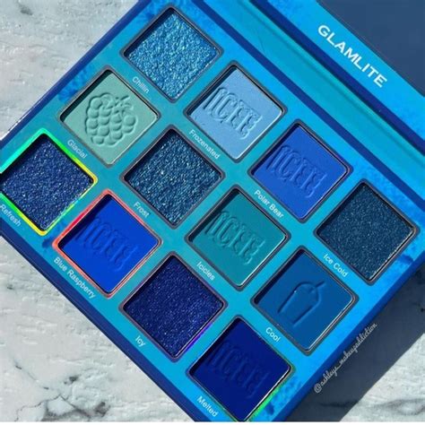 Glamlite Makeup Glamlite Icee Blue Raspberry Eyeshadow Palette Bnib