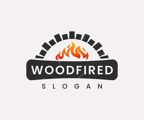 Premium Vector Firewood Oven Woodfired Logo Brick Oven Pizza Logo