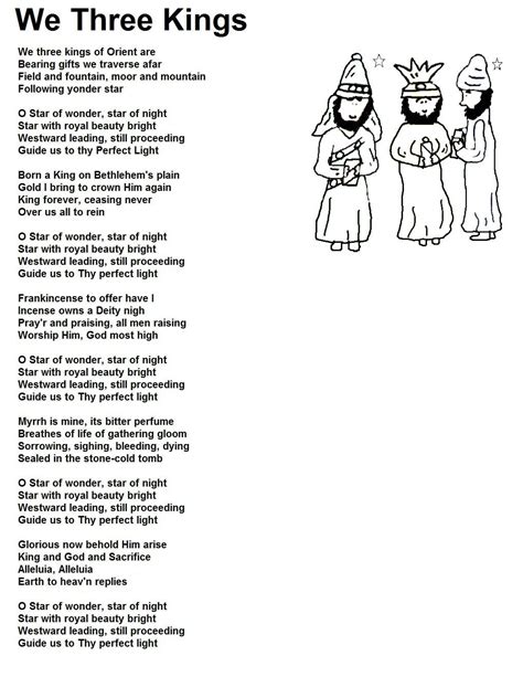 We Three Kings Christmas Songs Lyrics We Three Kings Christmas Carols Lyrics