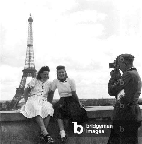 Image Of Occupation German Soldiers Photographing French Women At The