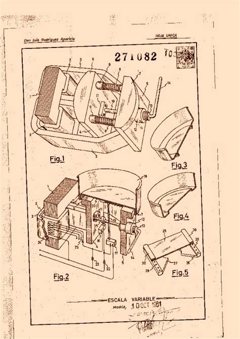 RODRIGUEZ APARICIO LUIS 30 patentes modelos y o diseños