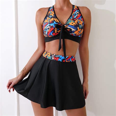 Tejiojio Women S Summer Swimsuit Bikini Womens New Fashion Split