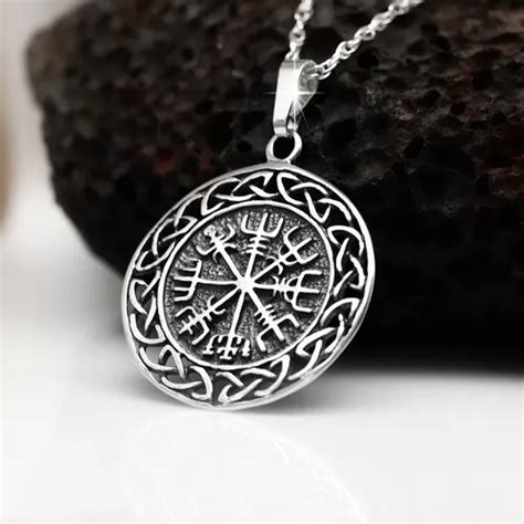 Colgante Br Jula Vikinga Vegvisir De Plata Fina Nacional Cuotas