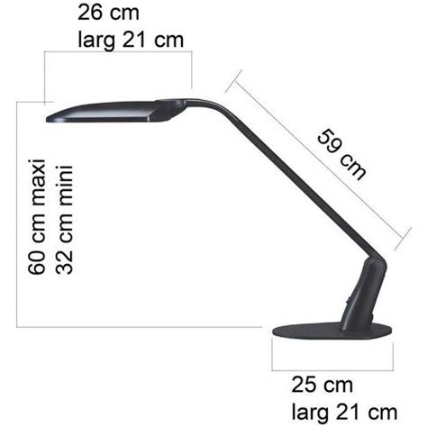 LED Lamp Duo Zwart Op Sokkel Europees Stopcontact Unilux Manutan Nl