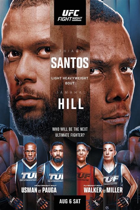 UFC On ESPN 40 Santos Vs Hill 2022 The Poster Database TPDb