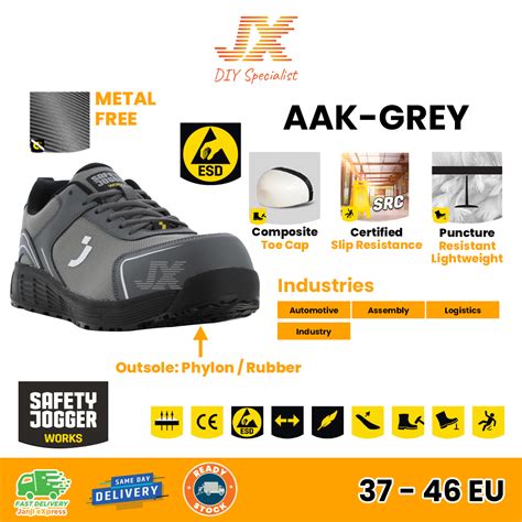 SAFETY JOGGER AAK S1P Low ESD Safety Shoes Composite Toecap Lightweight