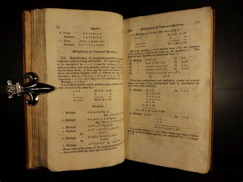 Antique Books Mathematics Algebra 1826 1st Ed Introduction To Mathematics Math 19th Century