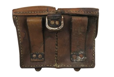 Vintage Leather Double Pouch