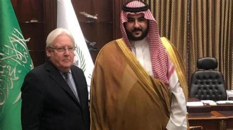 Khalid Bin Salman Griffiths Discuss Support For Yemeni Political Process