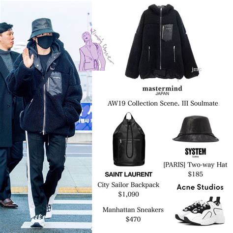 Jimin Closet On Instagram 191230 Icn Airport ️ Ny