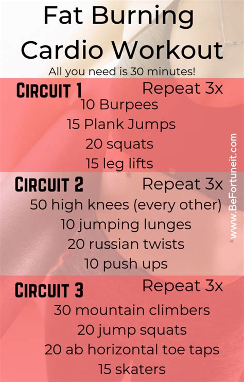 Fat Burning Workout At Home Cardio At Jeffrey Brown Blog