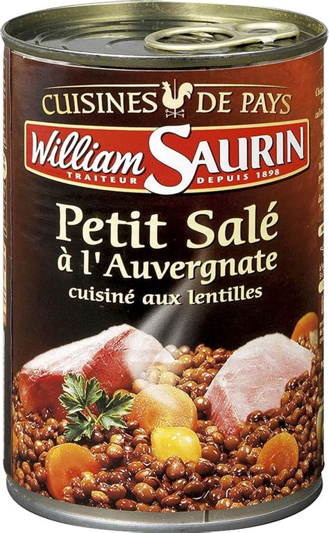 William Saurin Petit salé aux lentilles Plat cuisiné 420g Amazon