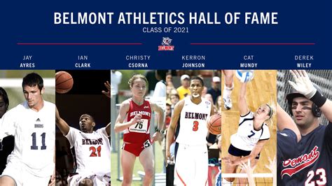 Belmont Announces Athletics Hall Of Fame Class Of 2021 Inductees The