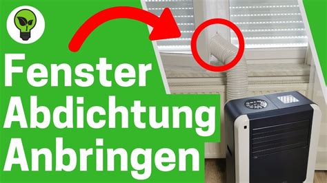 Fensterabdichtung für Mobile Klimageräte Anbringen ANLEITUNG Wie