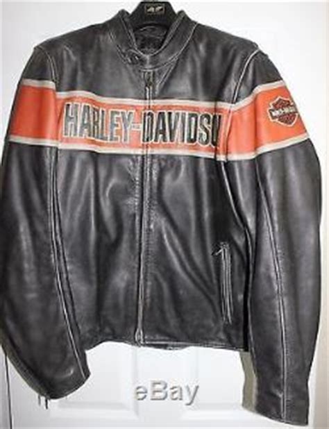 Harley Davidson Victory Lane Leather Jacket Men S Large 98057 13VM L K