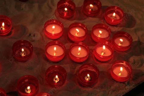 Long Thin Candles In A Roman Catholic Church Candles In A Church Photo ...